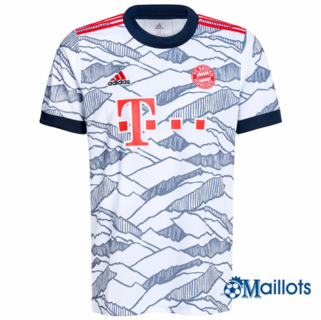 Grossiste Maillot Foot Bayern Munich Third Blanc 2021-2022