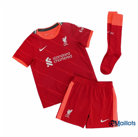 Grossiste Maillot Foot Liverpool Enfant Domicile 2021-2022