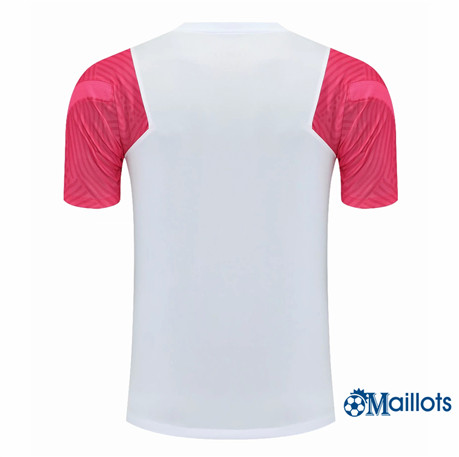 Grossiste Maillot Foot Paris PSG training Rose/Blanc 2021-2022