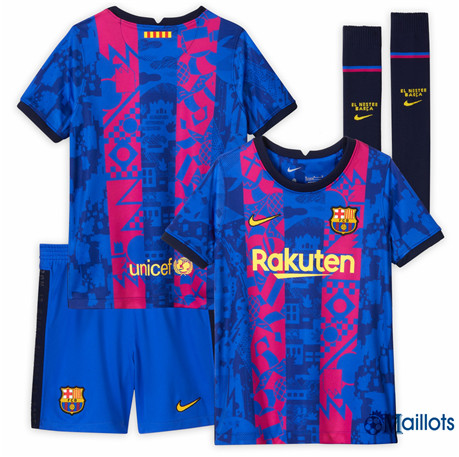 Grossiste Maillot de football Barcelone Enfant Third 2021-2022