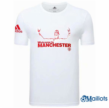 Grossiste Maillot foot Manchester United Cristiano Ronaldo Blanc 2021-2022