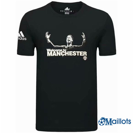 Grossiste Maillot foot Manchester United Cristiano Ronaldo Noir 2021-2022