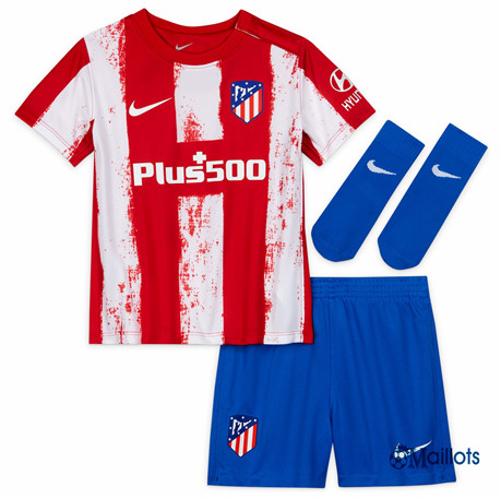 Grossiste Ensemble Maillot foot Atletico Madrid Enfant Domicile 2021-2022 | omaillots