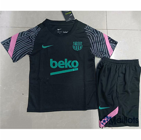 Grossiste Ensemble Maillot foot Barcelone Enfant training Noir 2021-2022