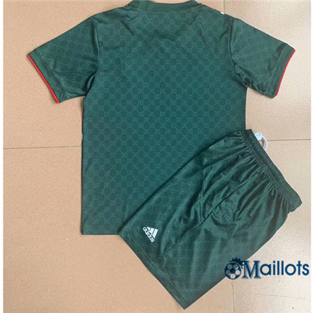 Grossiste Ensemble Maillot foot Juventus Enfant Vert/Rouge 2021-2022 | omaillots