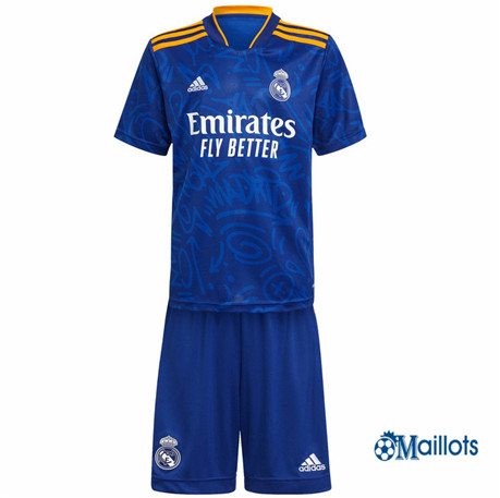 Grossiste Ensemble Maillot foot Real Madrid Enfant Exterieur 2021-2022