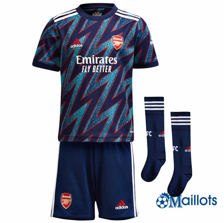 Grossiste Maillot foot Arsenal Enfant Exterieur 2021 2022