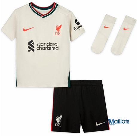 Grossiste Maillot foot Liverpool Enfant Exterieur 2021 2022