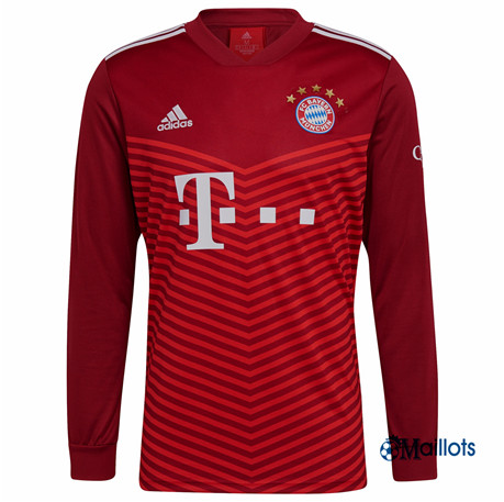 Grossiste Maillot foot Bayern Munich Domicile Manche Longue 2021 2022