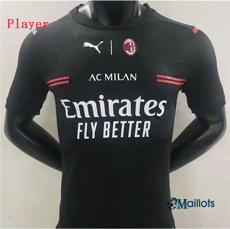 Grossiste Maillot foot Player AC Milan Noir 2020 2021