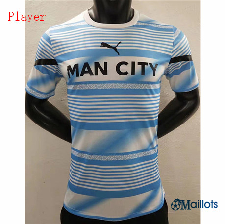 omaillots Maillot foot Manchester City Player pre-match 2022-2023 grossiste