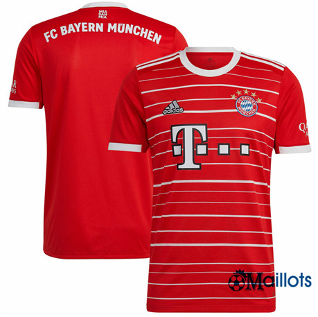 Grossiste omaillots Maillot Foot Bayern Munich Domicile 2022 2023