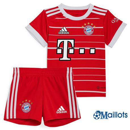 Grossiste omaillots Maillot Foot Bayern Munich Enfant Domicile 2022 2023