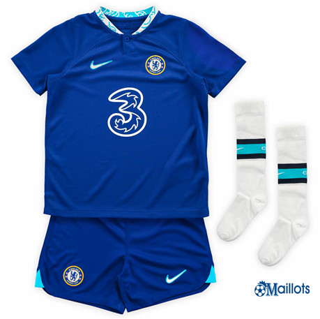 Grossiste omaillots Maillot Foot Chelsea Enfant Domicile 2022 2023