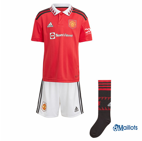 Grossiste omaillots Maillot Foot Manchester United Enfant Domicile 2022 2023