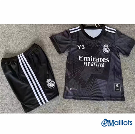 Grossiste omaillots Maillot Foot Real Madrid Enfant Noir édition Co-Marqué 2022 2023