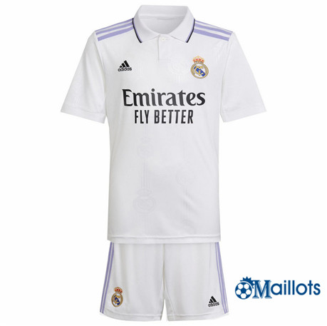 Grossiste omaillots Maillot Foot Real Madrid Enfant Domicile 2022 2023