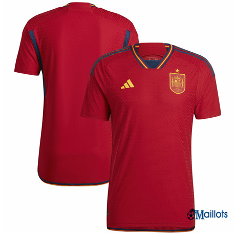 Grossiste omaillots Maillot Foot Espagne Domicile Coupe du Monde 2022 2023