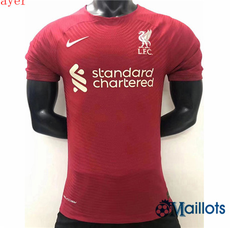 Grossiste omaillots Maillot Foot Player Liverpool Rouge 2022 2023