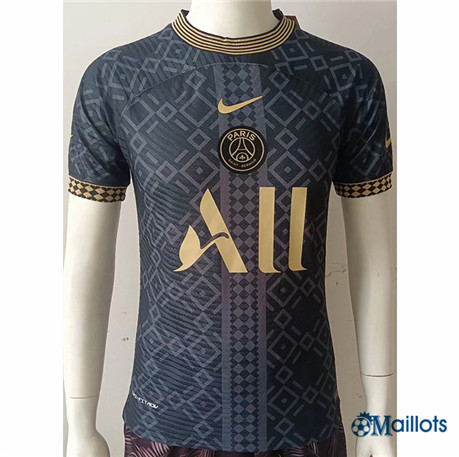 omaillots Maillot de football Player PSG Maillot training Noir 2022 2023 om139