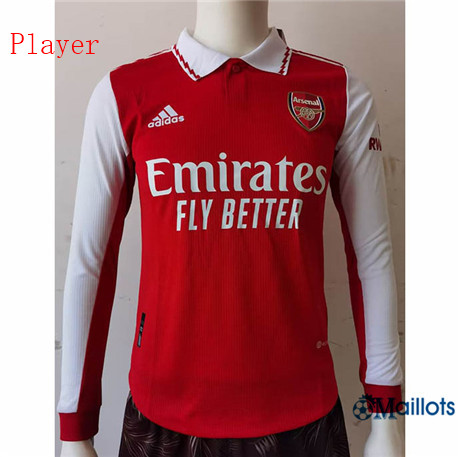 Grossiste Maillot foot Arsenal Player Domicile Manga Larga 2022-2023