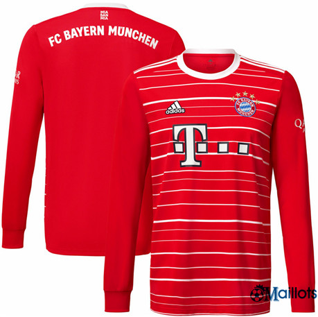 Grossiste Maillot foot Bayern Munich Domicile Manche Longue 2022-2023