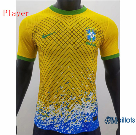 Grossiste Maillot foot Brésil Player training Jaune 2022-2023