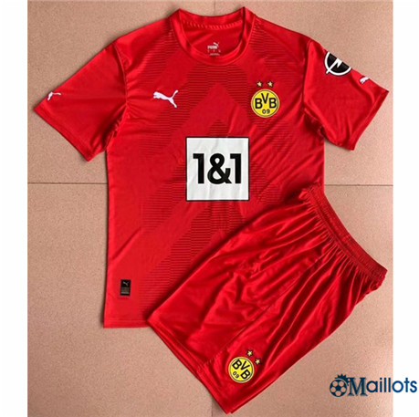 Grossiste Maillot foot Borussia Dortmund Enfant Gardien De But Rouge 2022-2023