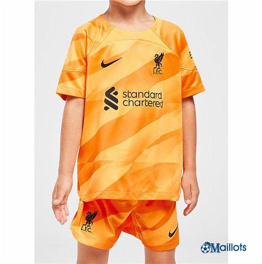 Maillot football FC Liverpool Ensemble Enfant & Junior Gardien de but Jaune 2023 2024