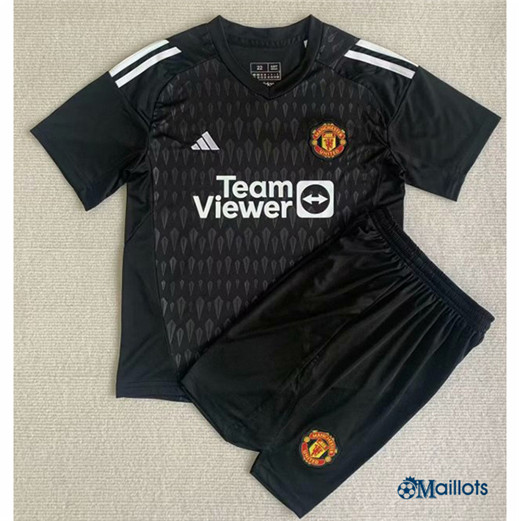 Maillot football Manchester United Ensemble Enfant & Junior Gardien de but Noir 2023 2024