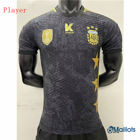 Grossiste Maillot de football Argentine Player Édition spéciale Noir 2022-2023 om9162