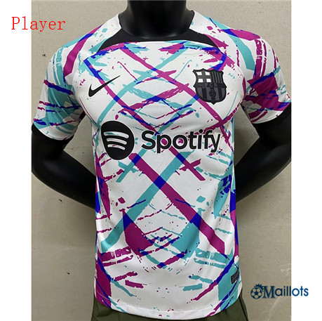 Omaillots maillot de foot FC Barcelone Player Blanc 2023 2024