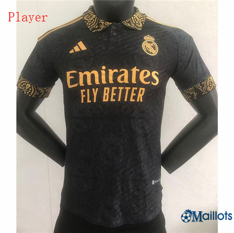 Omaillots maillot de foot Real Madrid Player Training Noir 2023 2024