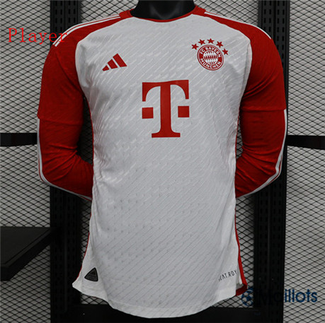 Grossiste Maillot foot Bayern Munich Player Domicile Manche Longue 2023-2024