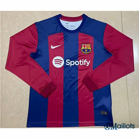 Grossiste Maillot foot FC Barcelone Domicile Manche Longue 2023-2024