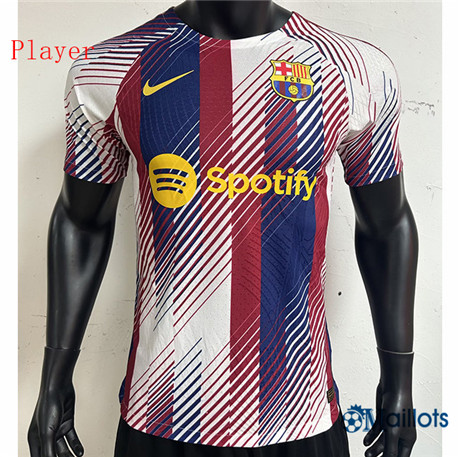Grossiste Maillot football FC Barcelone Player Training Rouge/Bleu 2023-2024