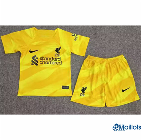 Grossiste Maillot football FC Liverpool Enfant Gardien de but Jaune 2023-2024