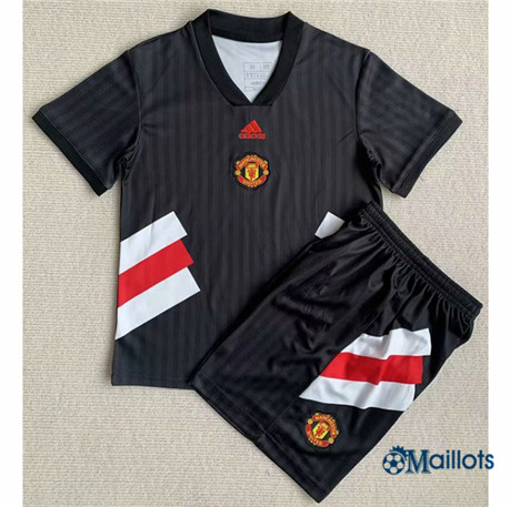 Grossiste Maillot foot Manchester United Enfant Noir 2023-2024