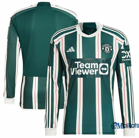 Grossiste Maillot football Manchester United Exterieur Manche Longue 2023-2024