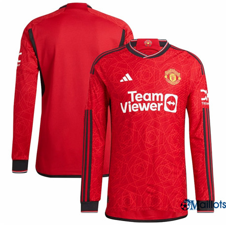 Grossiste Maillot foot Manchester United Domicile Manche Longue 2023-2024