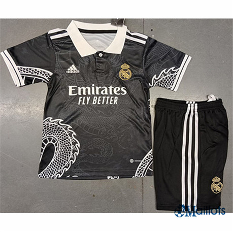 Grossiste Maillot foot Real Madrid Enfant Dragon Noir 2023-2024