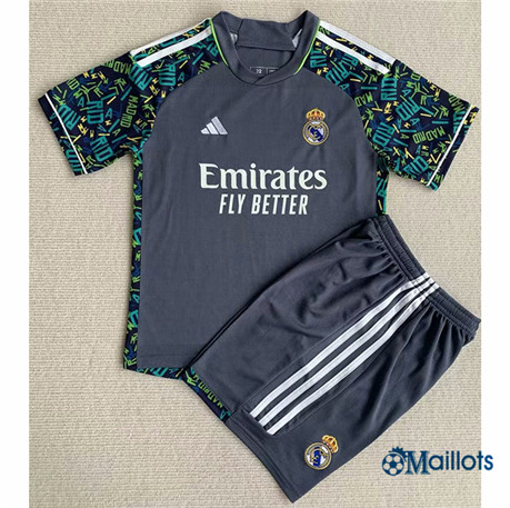 Grossiste Maillot football Real Madrid Enfant Gris 2023-2024