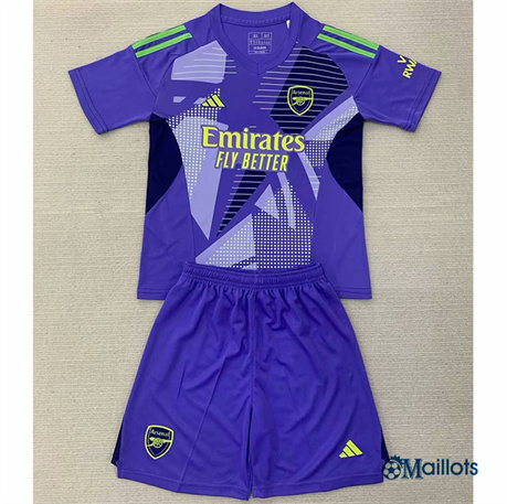 Flocage Maillot foot Arsenal Enfant Gardien De But purple 2024-2025