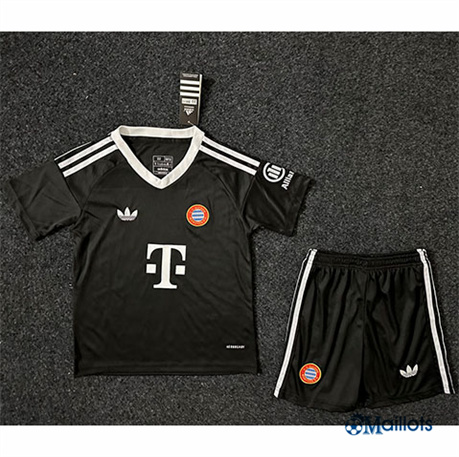 Mode Maillot foot Bayern Munich Enfant Gardien De But Noir 2024-2025