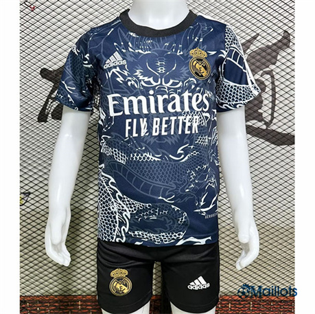 Grossiste Maillot football Real Madrid Enfant Bleu 2024-2025