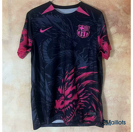 Grossiste Maillot football FC Barcelone Training Rouge Dragon 2024-2025