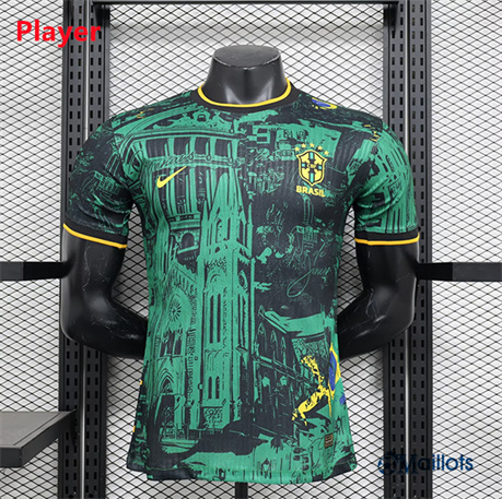 Maillot football Brésil Player Spéciale Vert 2024-2025