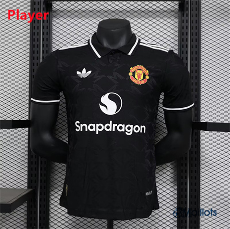 Maillot foot Manchester United Player Édition spéciale Noir 2024-2025