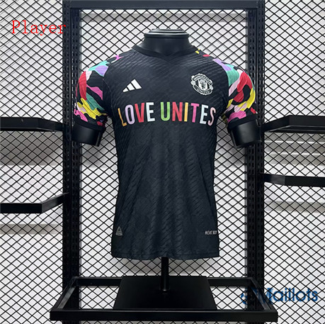 Maillot football Manchester United Player pre-match Training Noir 2023-2024 OM3197