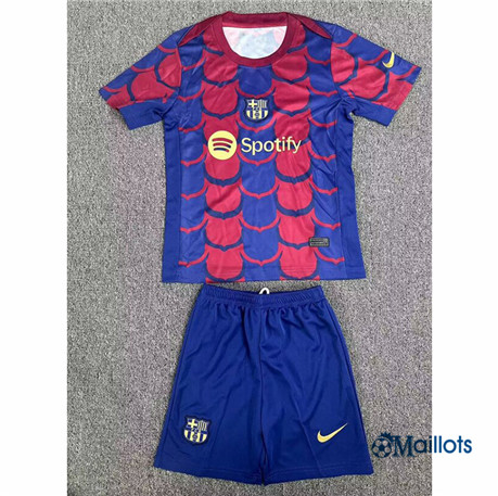 Maillot foot Barcelone Enfant pre-match Training 2024-2025 OM3333